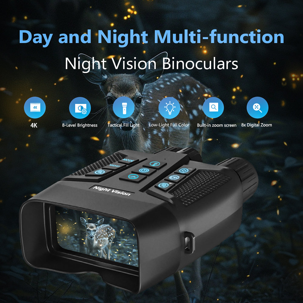 ExploreVision Bino Pro – 4K Full-Color Night Vision Binocular