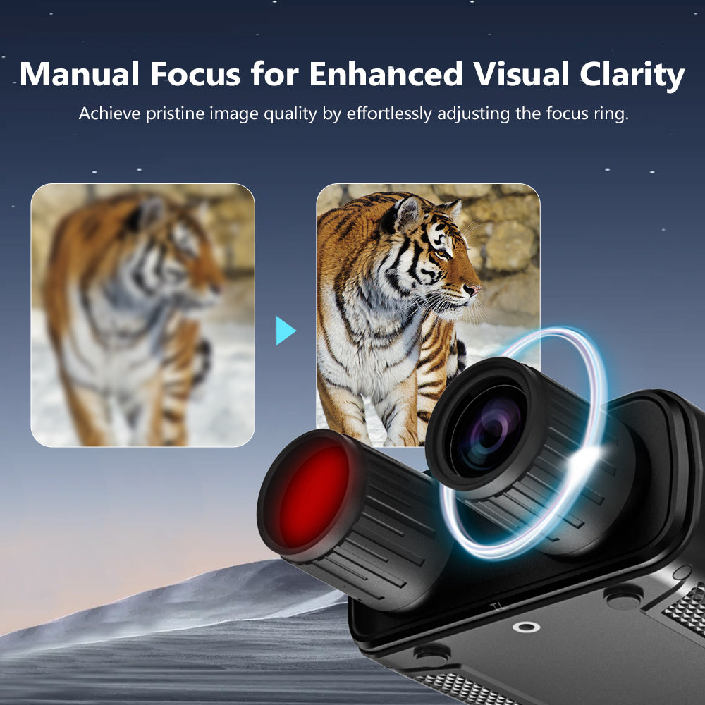 ExploreVision Bino Pro – 4K Full-Color Night Vision Binocular