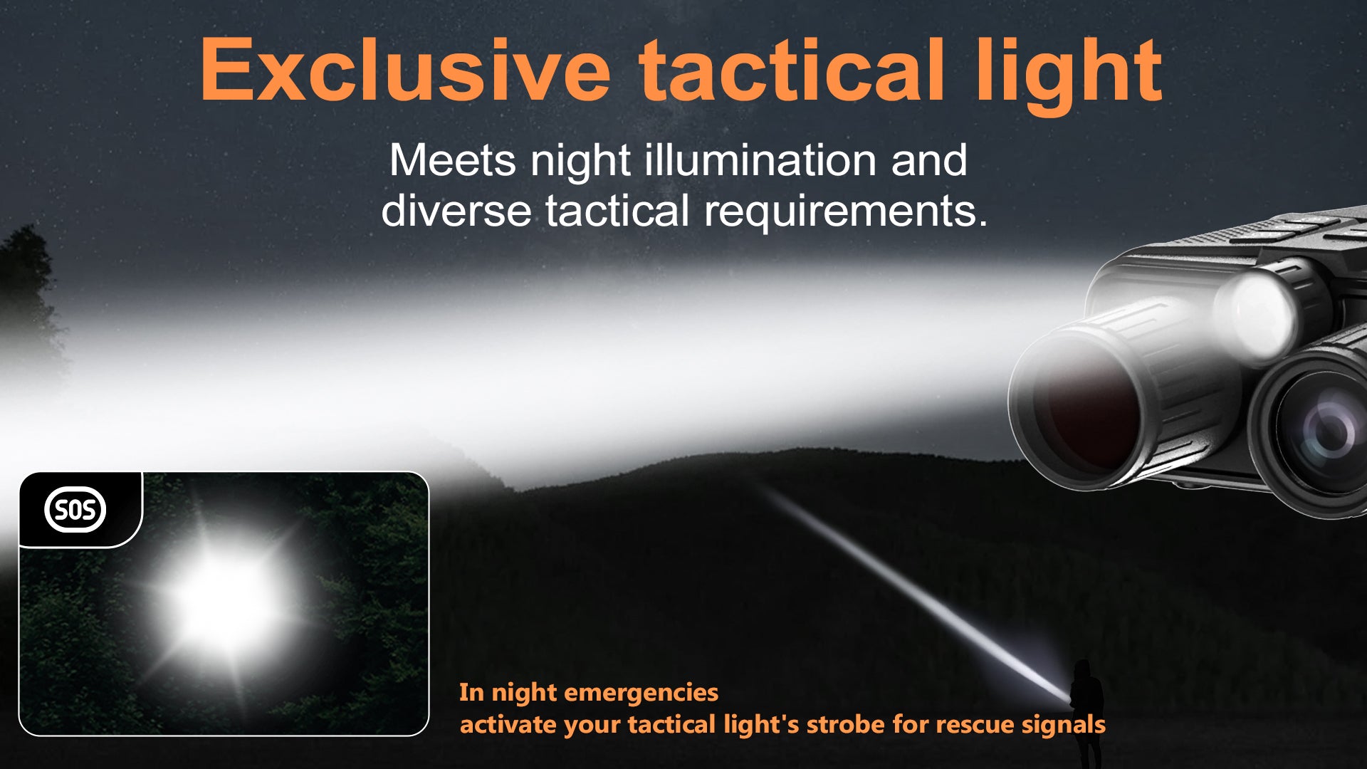 ExploreVision Bino Pro – 4K Full-Color Night Vision Binocular